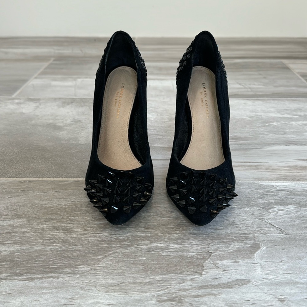 Women’s Pointed Toe Stiletto Heel with Spikes. Black, Size 6.5 Topshop Boutique.